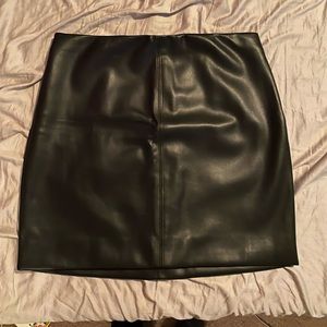 Black Leather Skirt